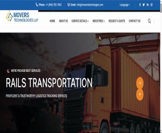 movers technology website Image