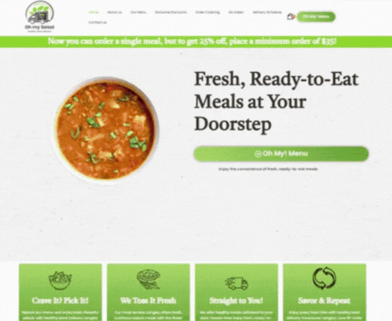 Oh My Salad Porfolio Image