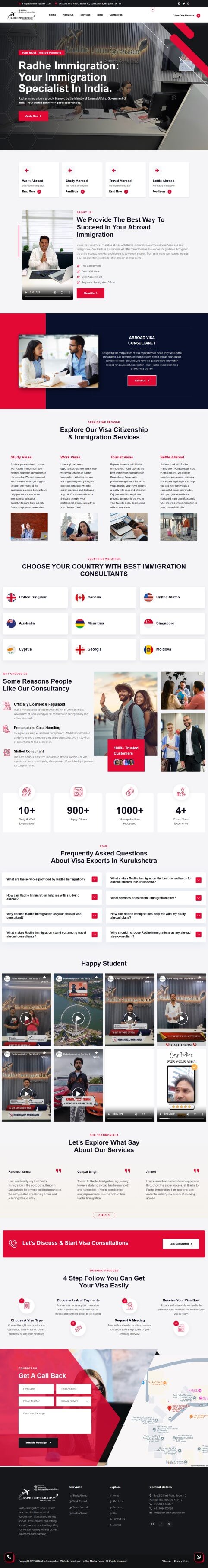 Radhe Immigrtion portfolio image